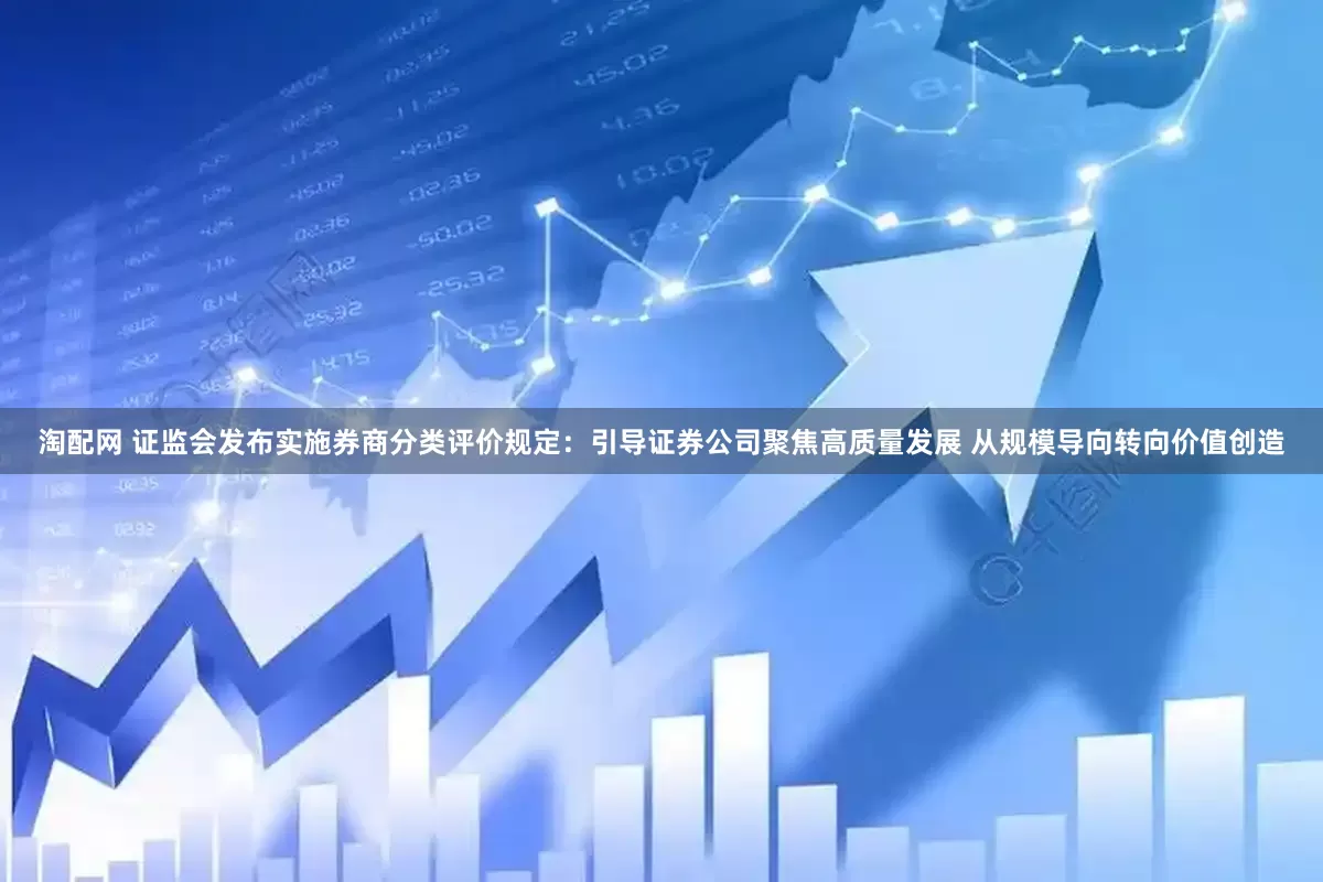 淘配网 证监会发布实施券商分类评价规定：引导证券公司聚焦高质量发展 从规模导向转向价值创造